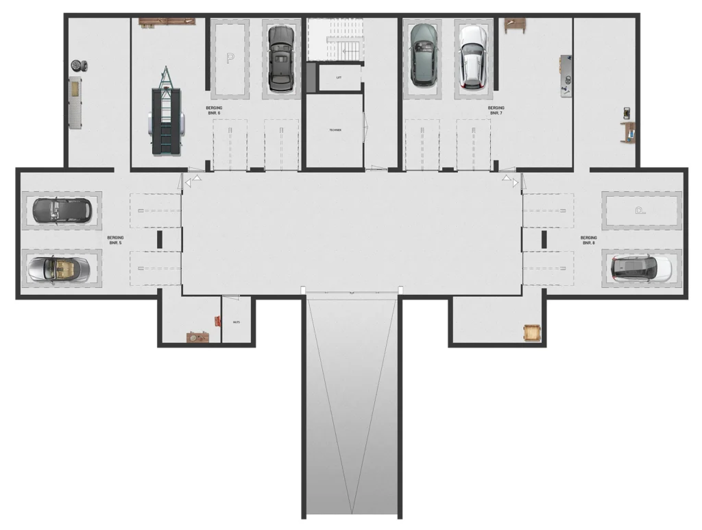 Plattegrond garage van Vastenburghof 10