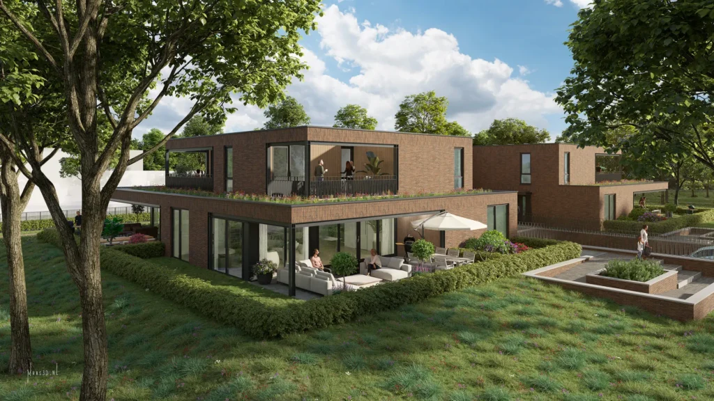 Impressie van Villa Aureum, geschakelde villa aan het hof